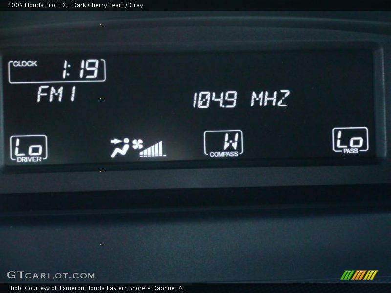 Dark Cherry Pearl / Gray 2009 Honda Pilot EX