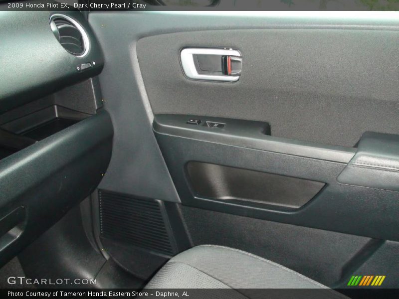 Dark Cherry Pearl / Gray 2009 Honda Pilot EX