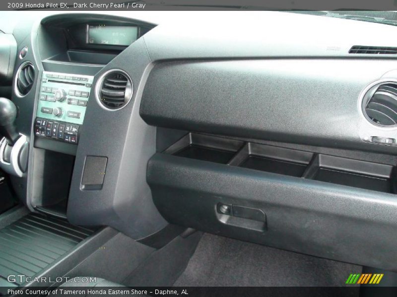 Dark Cherry Pearl / Gray 2009 Honda Pilot EX