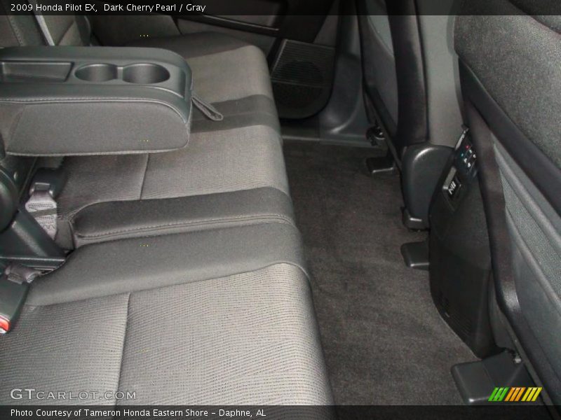 Dark Cherry Pearl / Gray 2009 Honda Pilot EX