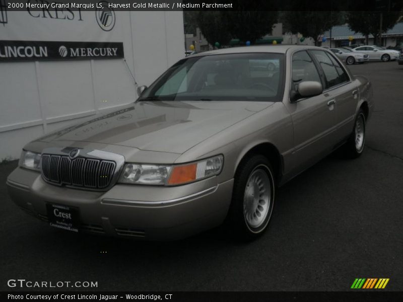 Harvest Gold Metallic / Medium Parchment 2000 Mercury Grand Marquis LS
