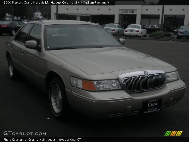 Harvest Gold Metallic / Medium Parchment 2000 Mercury Grand Marquis LS