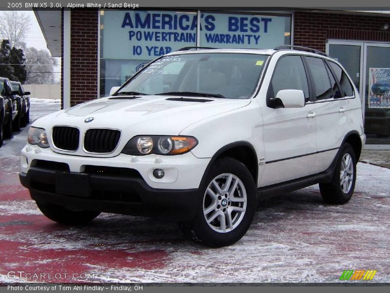 Alpine White / Sand Beige 2005 BMW X5 3.0i