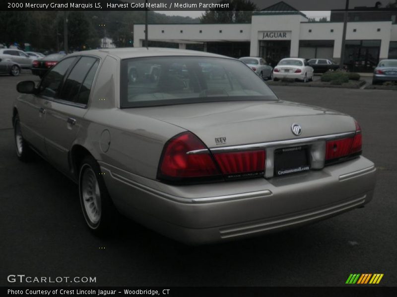 Harvest Gold Metallic / Medium Parchment 2000 Mercury Grand Marquis LS