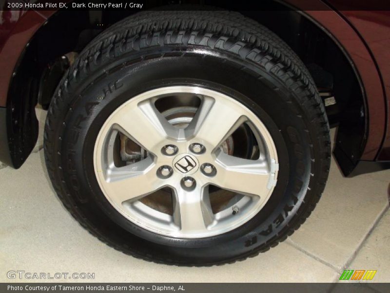 Dark Cherry Pearl / Gray 2009 Honda Pilot EX