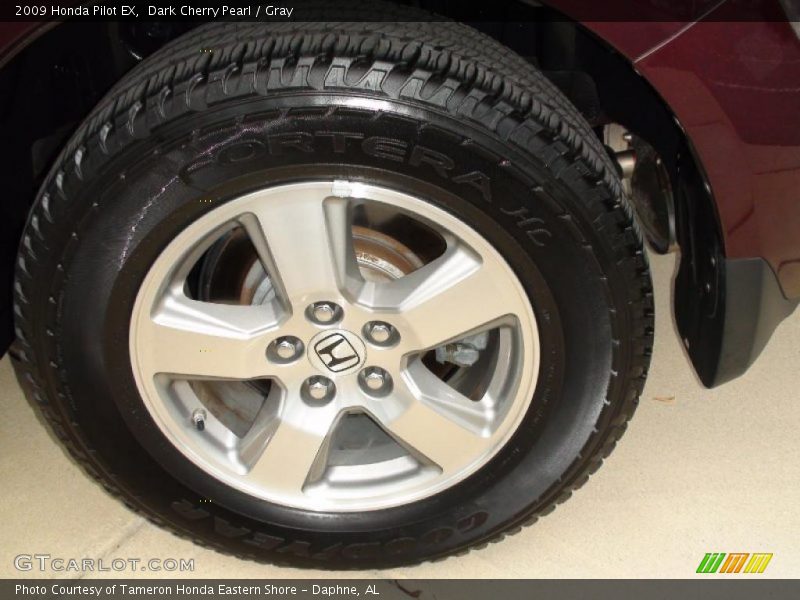 Dark Cherry Pearl / Gray 2009 Honda Pilot EX