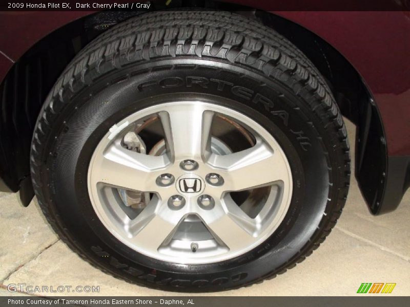Dark Cherry Pearl / Gray 2009 Honda Pilot EX