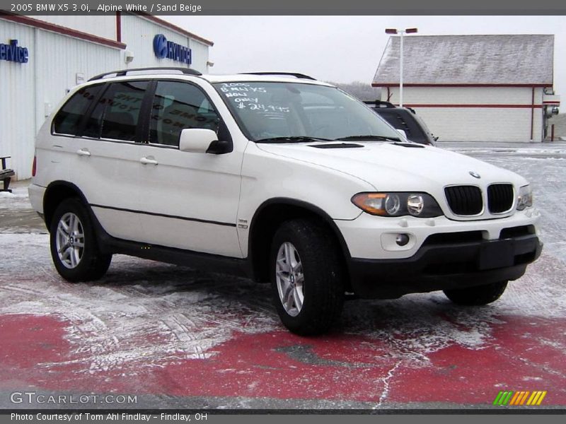 Alpine White / Sand Beige 2005 BMW X5 3.0i