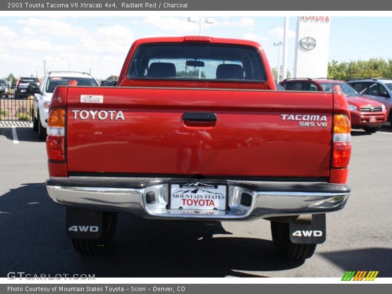 Radiant Red / Charcoal 2003 Toyota Tacoma V6 Xtracab 4x4