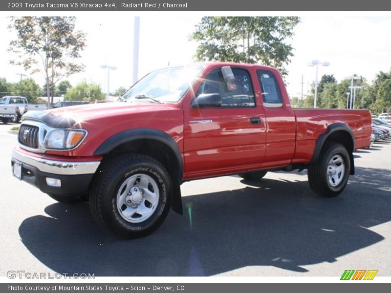 Radiant Red / Charcoal 2003 Toyota Tacoma V6 Xtracab 4x4