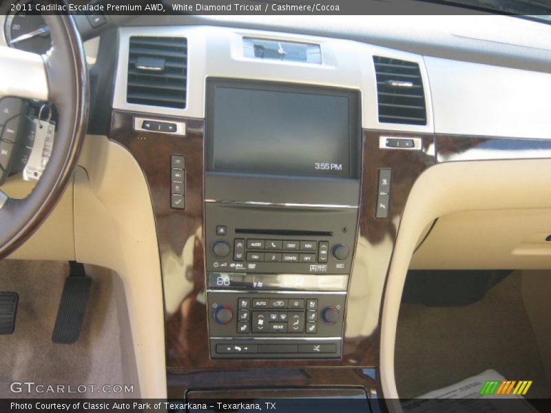 White Diamond Tricoat / Cashmere/Cocoa 2011 Cadillac Escalade Premium AWD