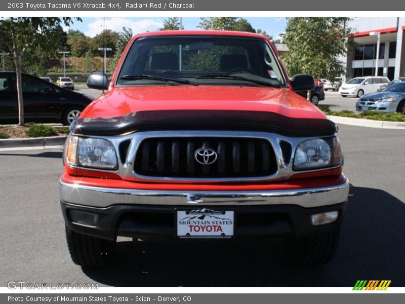 Radiant Red / Charcoal 2003 Toyota Tacoma V6 Xtracab 4x4