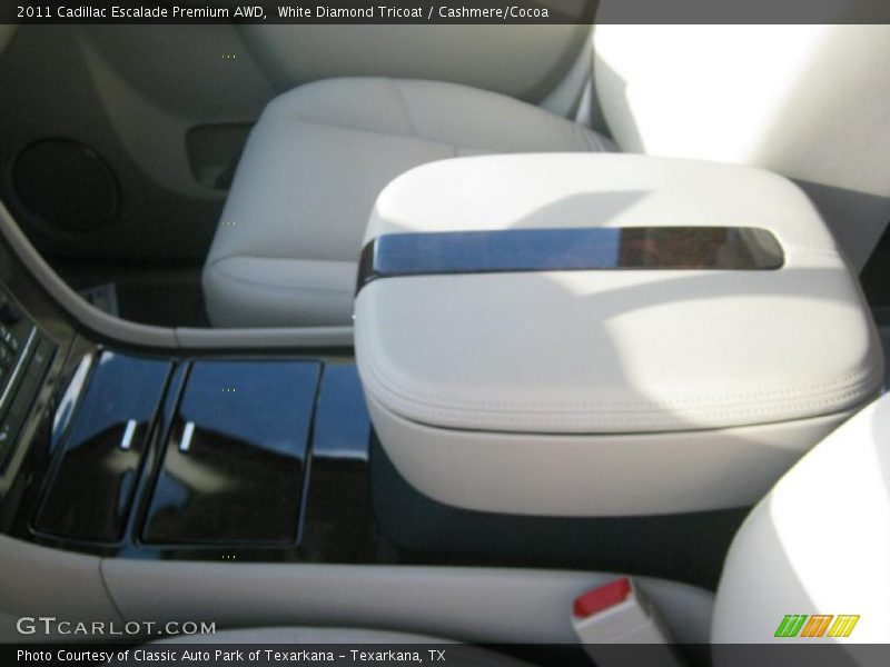 White Diamond Tricoat / Cashmere/Cocoa 2011 Cadillac Escalade Premium AWD