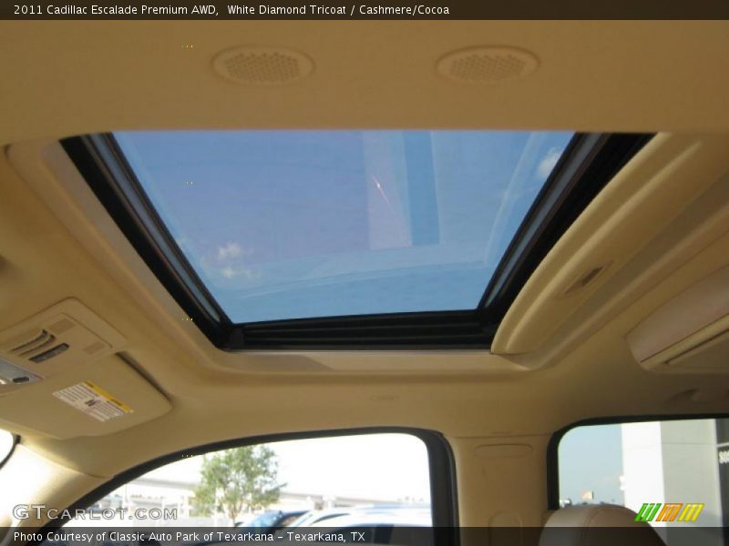 White Diamond Tricoat / Cashmere/Cocoa 2011 Cadillac Escalade Premium AWD