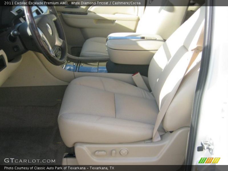 White Diamond Tricoat / Cashmere/Cocoa 2011 Cadillac Escalade Premium AWD