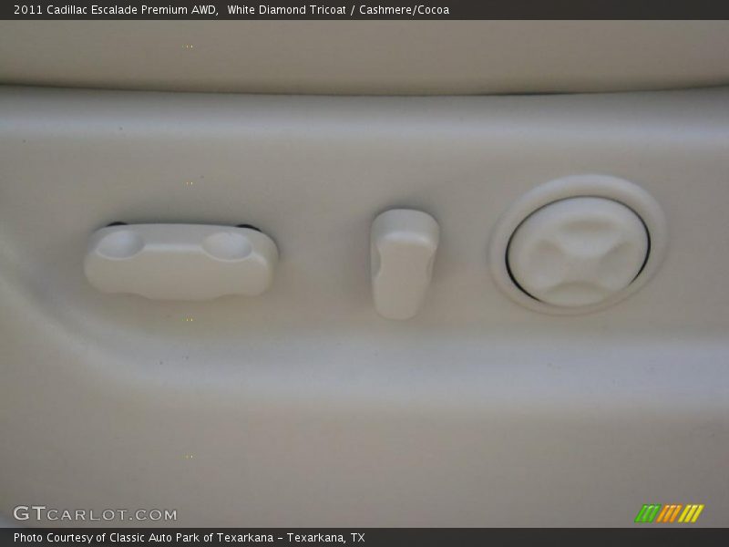 White Diamond Tricoat / Cashmere/Cocoa 2011 Cadillac Escalade Premium AWD