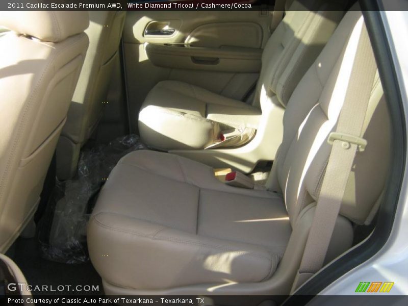 White Diamond Tricoat / Cashmere/Cocoa 2011 Cadillac Escalade Premium AWD