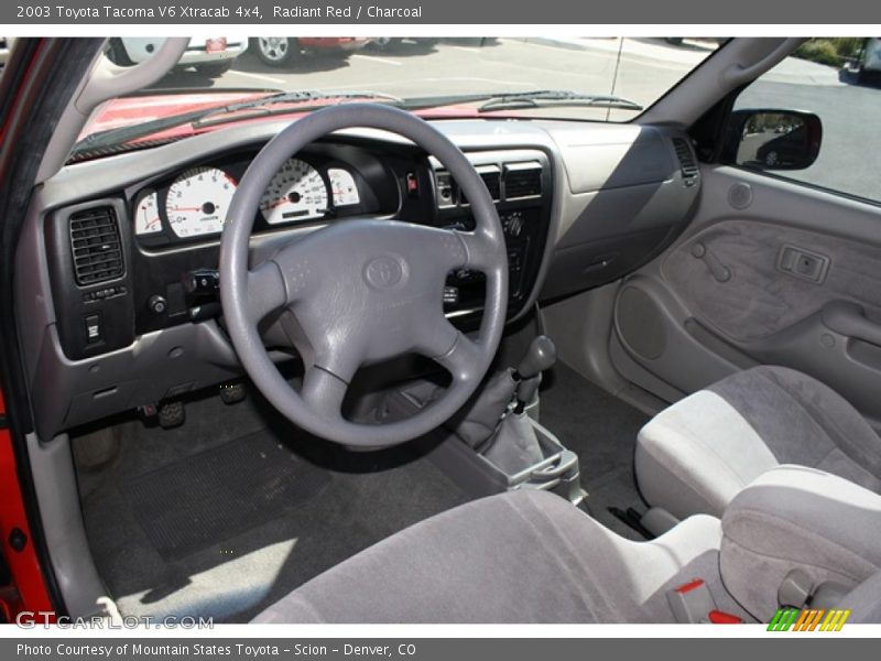 Radiant Red / Charcoal 2003 Toyota Tacoma V6 Xtracab 4x4