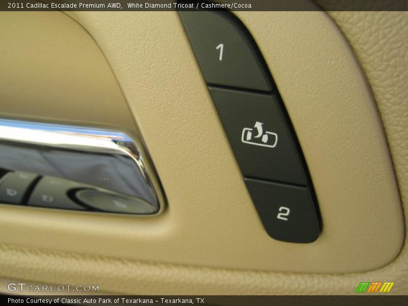 White Diamond Tricoat / Cashmere/Cocoa 2011 Cadillac Escalade Premium AWD