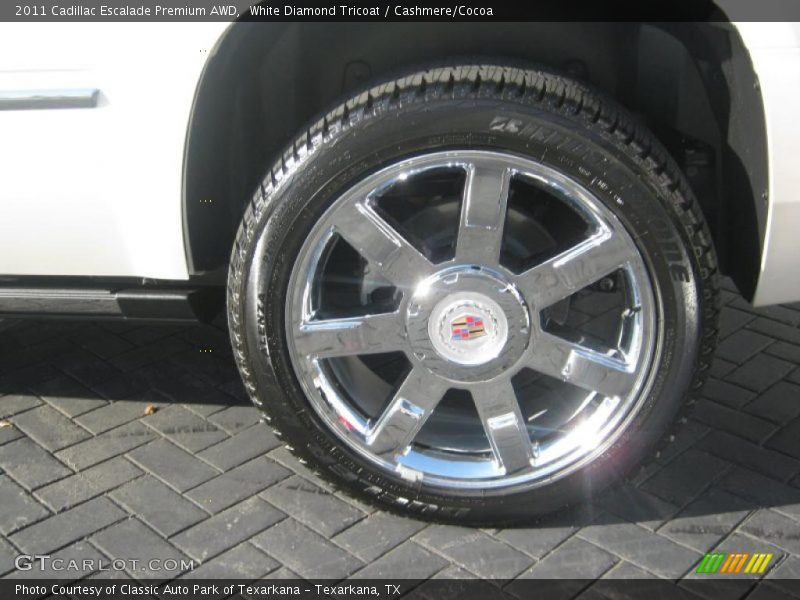 White Diamond Tricoat / Cashmere/Cocoa 2011 Cadillac Escalade Premium AWD
