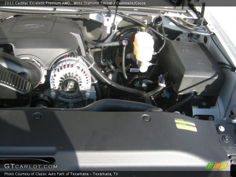 White Diamond Tricoat / Cashmere/Cocoa 2011 Cadillac Escalade Premium AWD