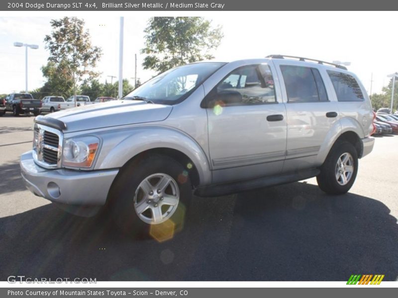 Brilliant Silver Metallic / Medium Slate Gray 2004 Dodge Durango SLT 4x4