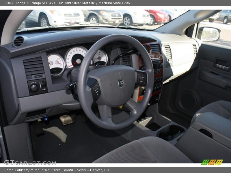 Brilliant Silver Metallic / Medium Slate Gray 2004 Dodge Durango SLT 4x4
