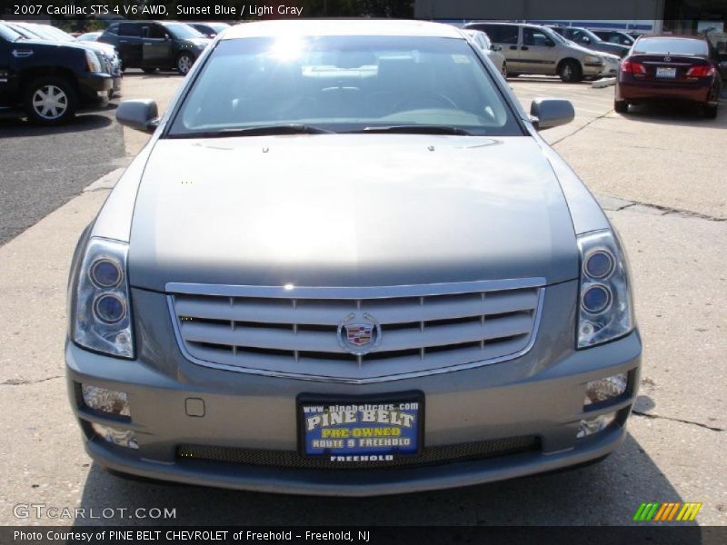 Sunset Blue / Light Gray 2007 Cadillac STS 4 V6 AWD