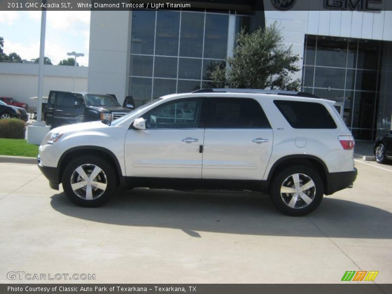 White Diamond Tintcoat / Light Titanium 2011 GMC Acadia SLT