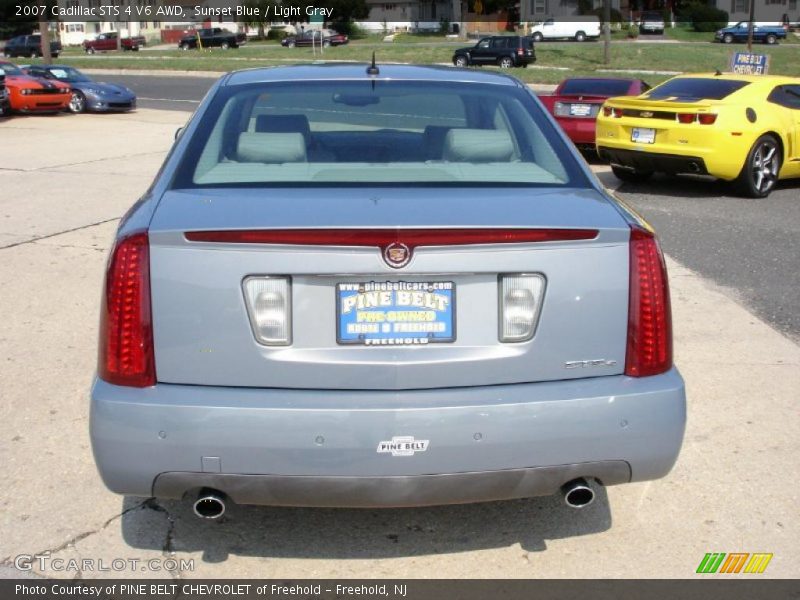 Sunset Blue / Light Gray 2007 Cadillac STS 4 V6 AWD