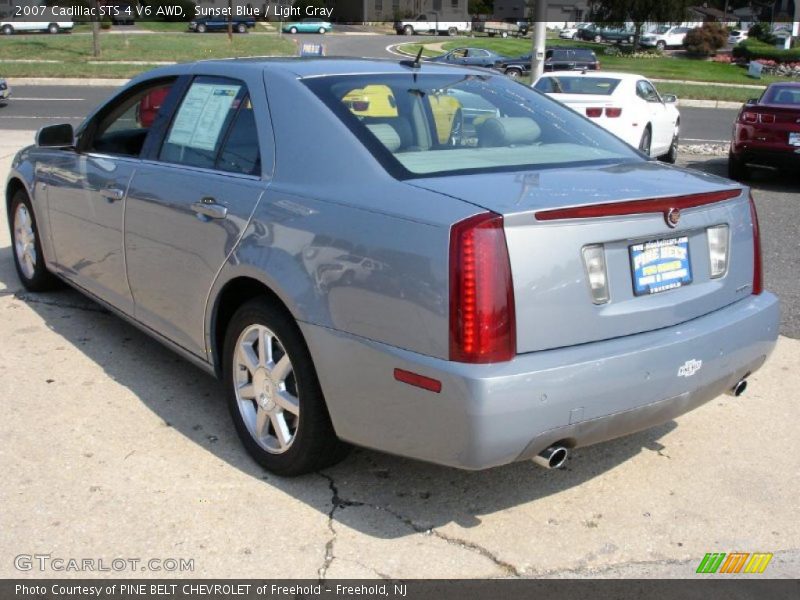 Sunset Blue / Light Gray 2007 Cadillac STS 4 V6 AWD