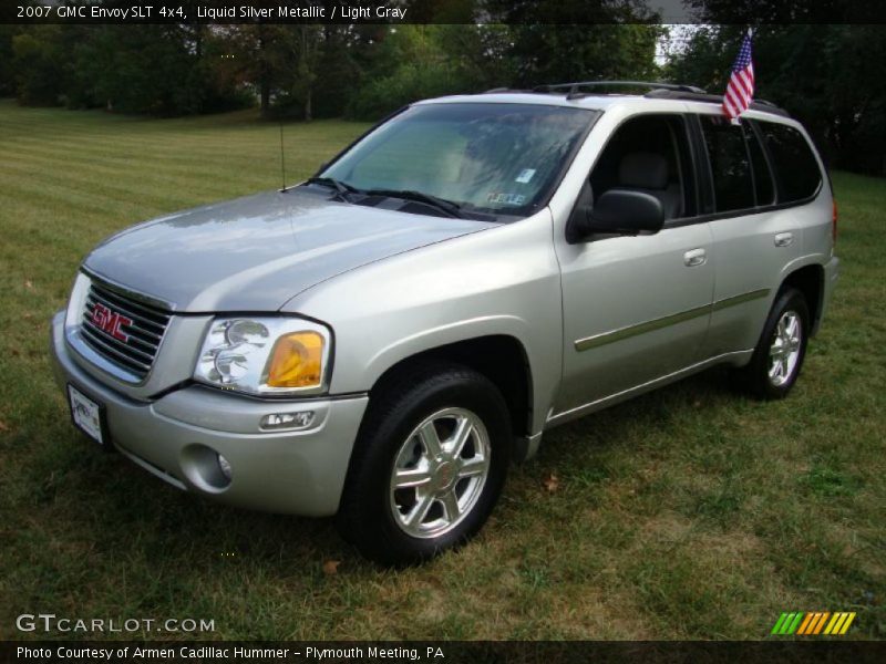 Liquid Silver Metallic / Light Gray 2007 GMC Envoy SLT 4x4