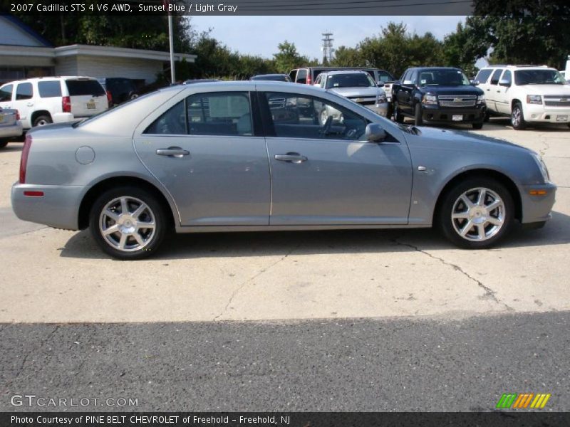 Sunset Blue / Light Gray 2007 Cadillac STS 4 V6 AWD