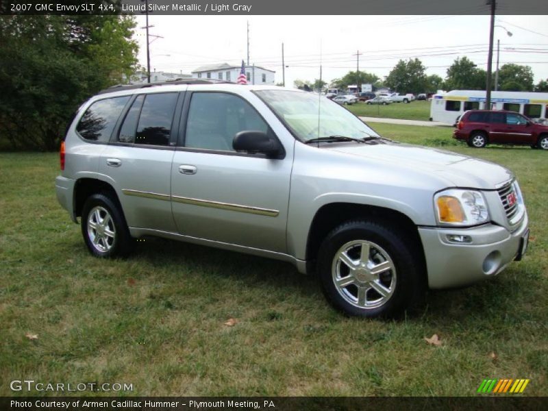 Liquid Silver Metallic / Light Gray 2007 GMC Envoy SLT 4x4