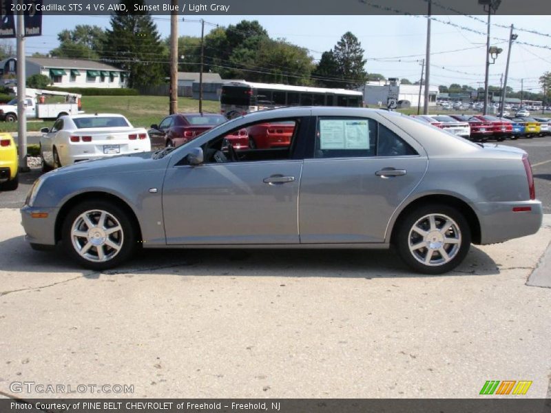 Sunset Blue / Light Gray 2007 Cadillac STS 4 V6 AWD