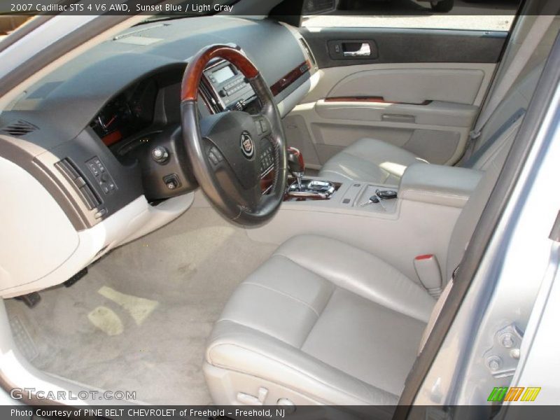 Sunset Blue / Light Gray 2007 Cadillac STS 4 V6 AWD
