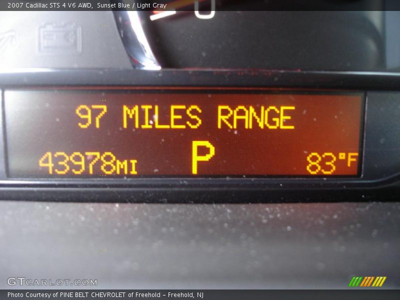 Sunset Blue / Light Gray 2007 Cadillac STS 4 V6 AWD