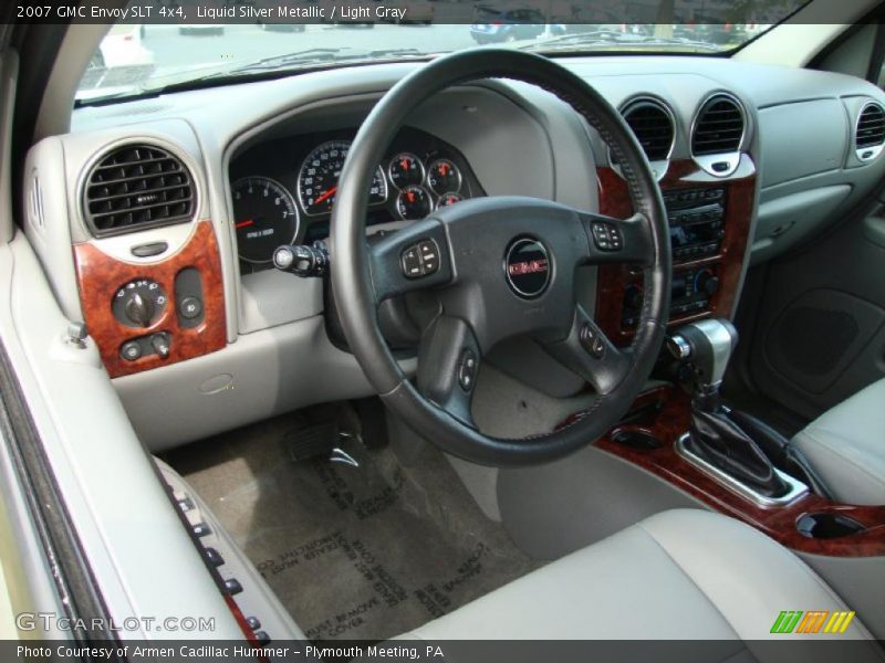 Liquid Silver Metallic / Light Gray 2007 GMC Envoy SLT 4x4