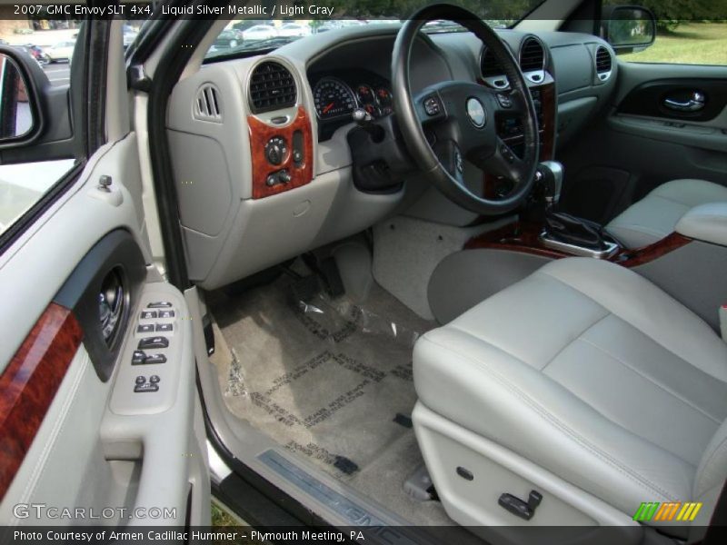 Liquid Silver Metallic / Light Gray 2007 GMC Envoy SLT 4x4