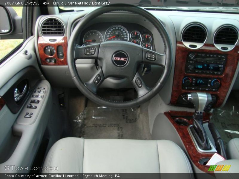 Liquid Silver Metallic / Light Gray 2007 GMC Envoy SLT 4x4