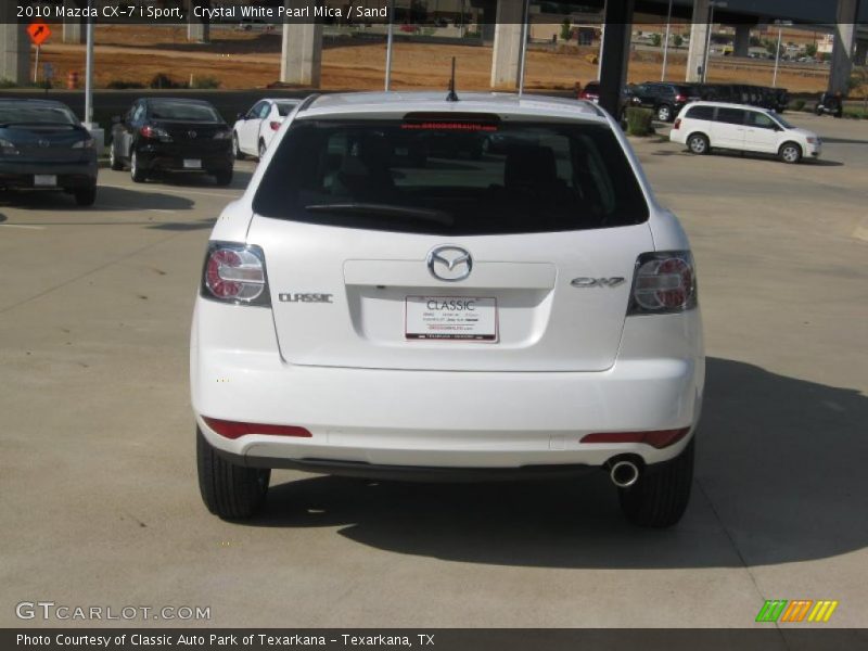 Crystal White Pearl Mica / Sand 2010 Mazda CX-7 i Sport