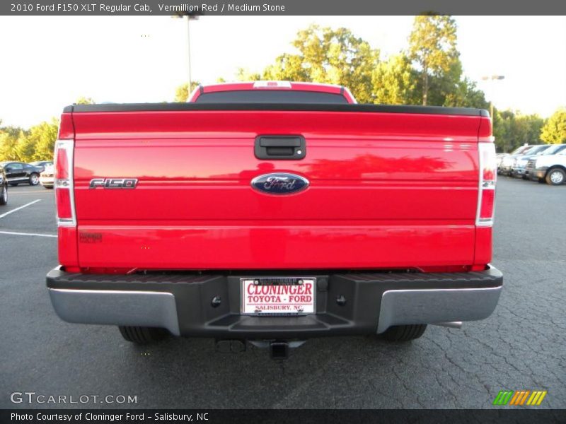 Vermillion Red / Medium Stone 2010 Ford F150 XLT Regular Cab