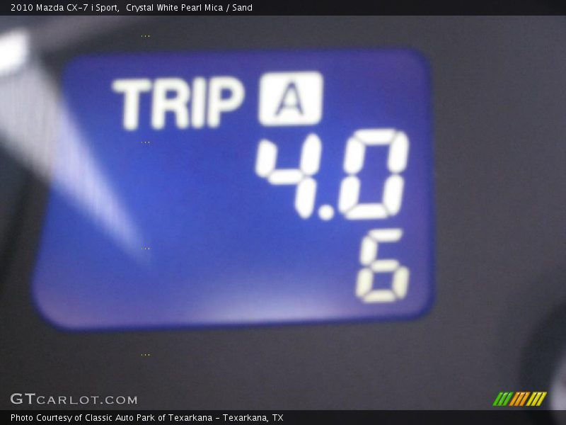 Crystal White Pearl Mica / Sand 2010 Mazda CX-7 i Sport