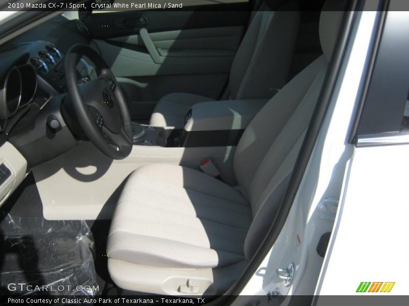 Crystal White Pearl Mica / Sand 2010 Mazda CX-7 i Sport