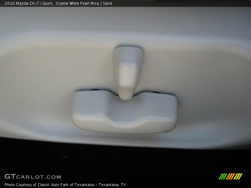 Crystal White Pearl Mica / Sand 2010 Mazda CX-7 i Sport