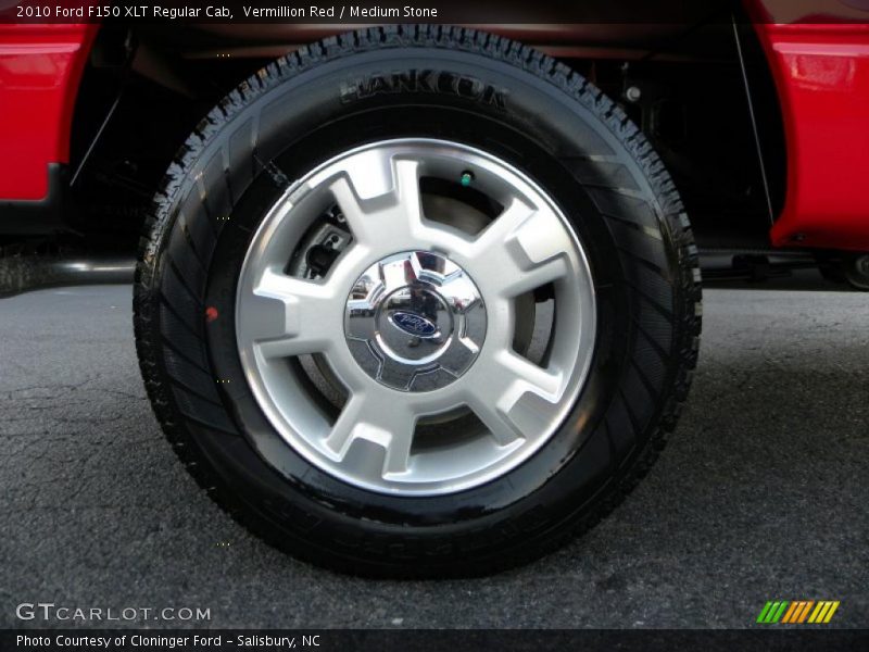 Vermillion Red / Medium Stone 2010 Ford F150 XLT Regular Cab