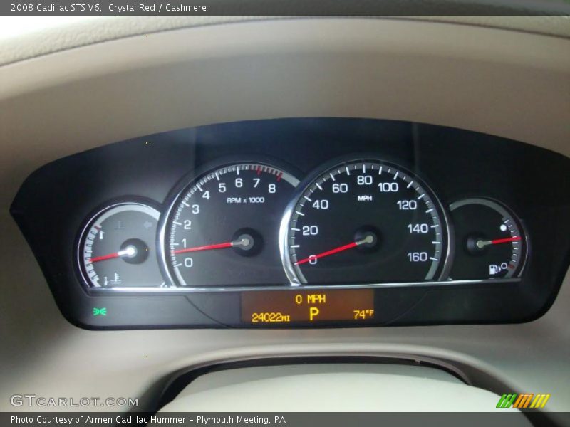 Crystal Red / Cashmere 2008 Cadillac STS V6