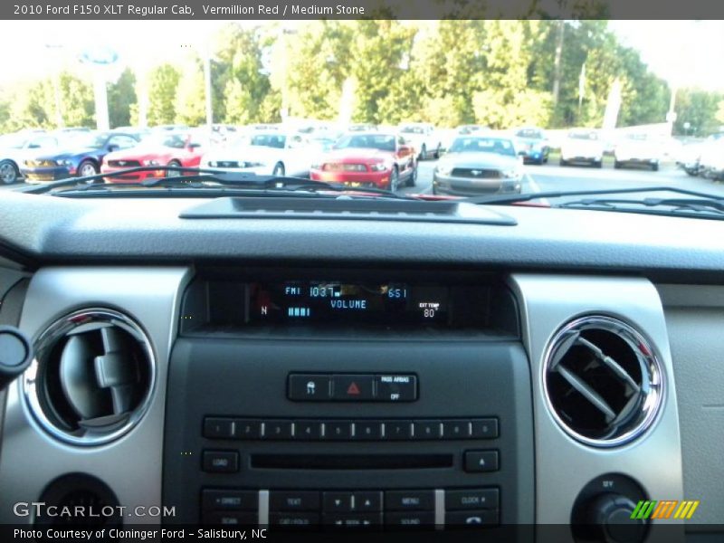 Vermillion Red / Medium Stone 2010 Ford F150 XLT Regular Cab