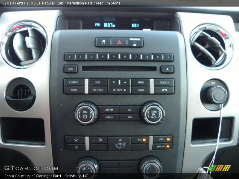 Vermillion Red / Medium Stone 2010 Ford F150 XLT Regular Cab