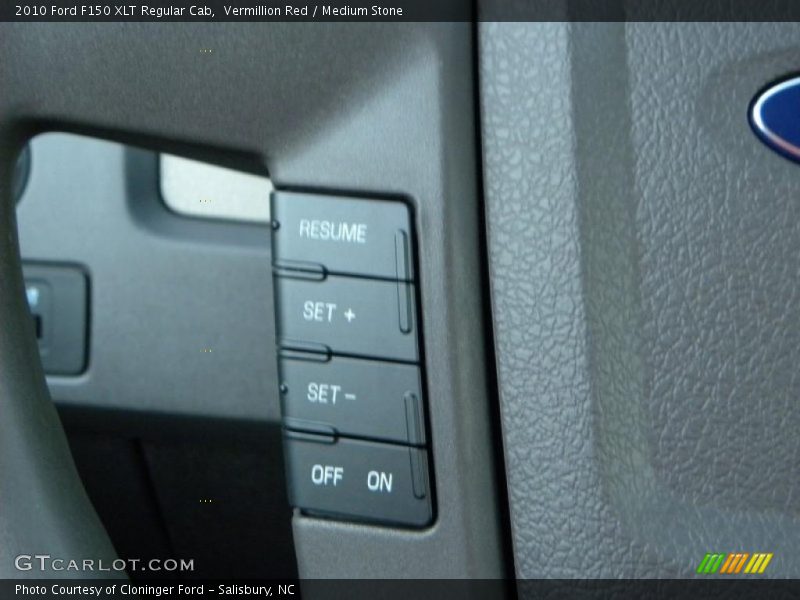Vermillion Red / Medium Stone 2010 Ford F150 XLT Regular Cab